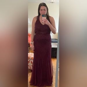 Adrianna Papell Platinum Beaded dress